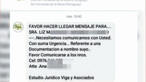 Los "mbói" mensajean a contactos en el Facebook