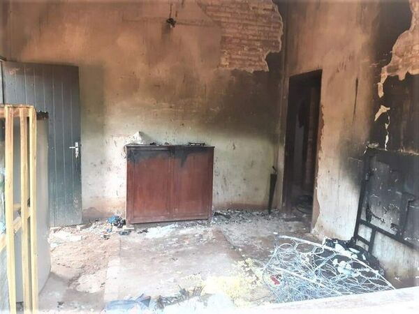 “Encendido” hijo quemó la casa de su papá