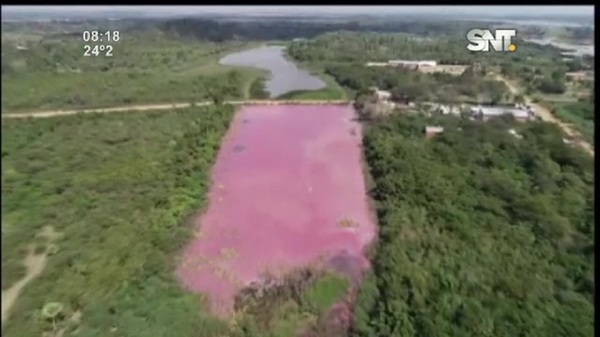 Laguna Cerro en Limpio totalmente seco - SNT