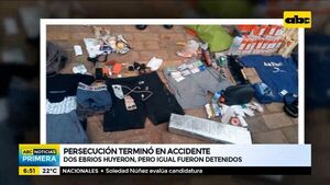 Dos hombres en estado de ebriedad huyeron; igual fueron detenidos - ABC Noticias - ABC Color
