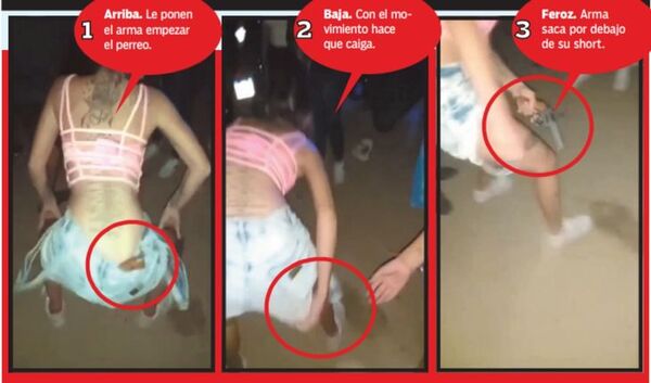 Escandaloso baile con feroz arma en Ypané