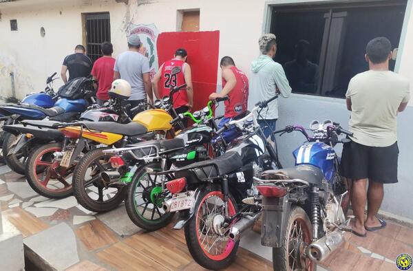 Seis motoqueiros aprehendidos en Luque •