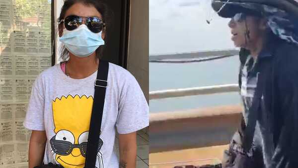 Vendedora ambulante cautiva con su voz al ritmo de Zezé di Camargo y Luciano en el Puente San Roque