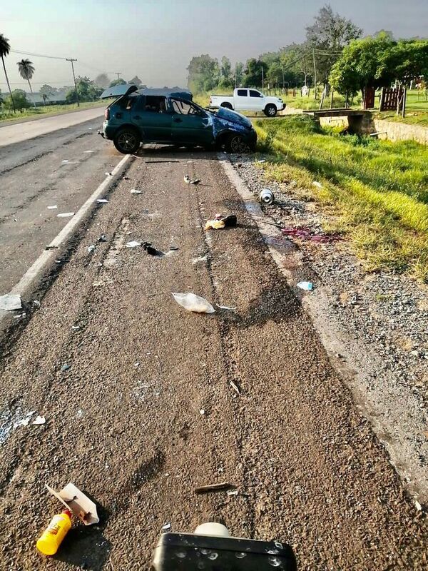 Mujer fallece en accidente de tránsito supuestamente ocasionado por un bache - Nacionales - ABC Color