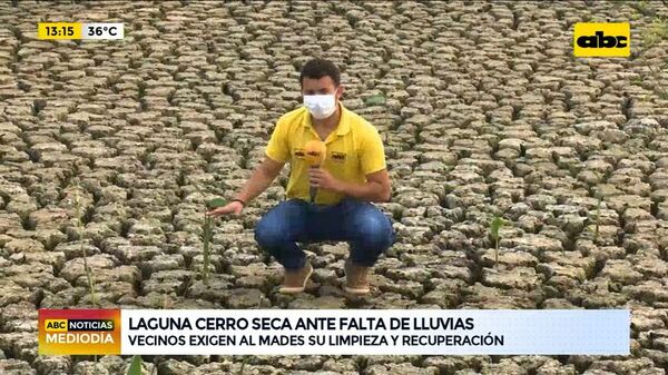 Laguna Cerro está seca por falta de lluvias - ABC Noticias - ABC Color