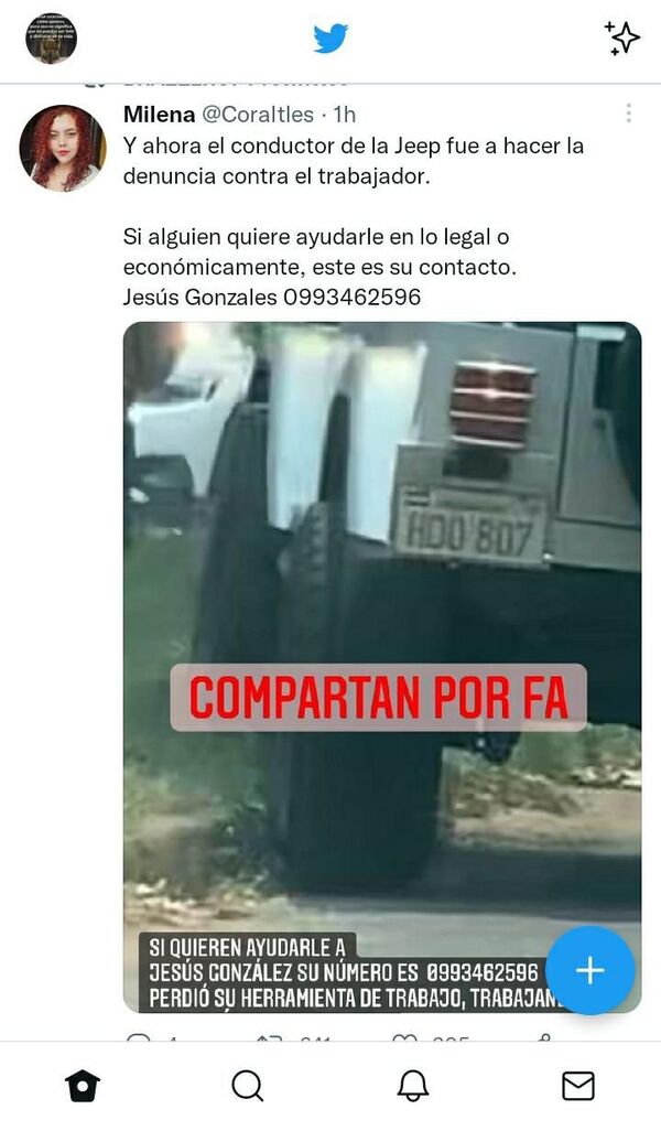 Rozó a un delivery y cuando se le reclamó arrastró la moto, que ardió y quedó inservible - Nacionales - ABC Color