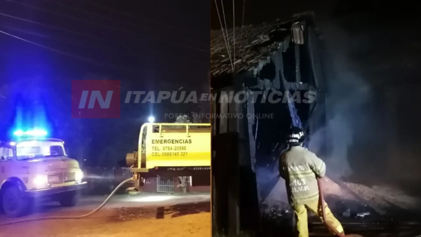 INCENDIO Y GRESCA MARCARON LA NOCHE Y MADRUGADA EN MARIA AUXILIADORA. - Itapúa Noticias