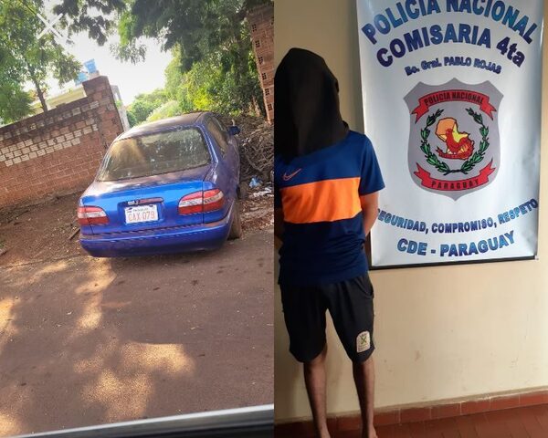 Recuperan automóvil y detienen a menor