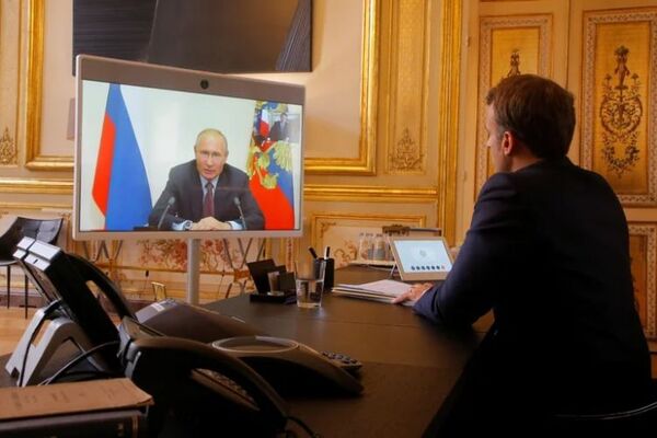 Vladimir Putin y Emmanuel Macron acordaron trabajar para lograr un cese el fuego en Ucrania