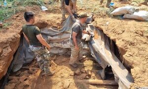SENAD detectó 18 mil kilos de marihuana ocultos en una fosa