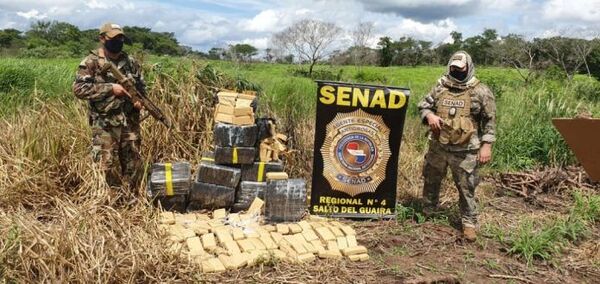Escondieron 18 toneladas de marihuana en una fosa en zona rural de Amambay