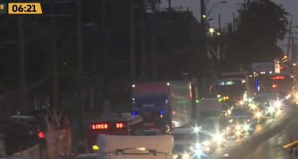 Acceso Sur: Caótico tránsito en zona de obras - C9N