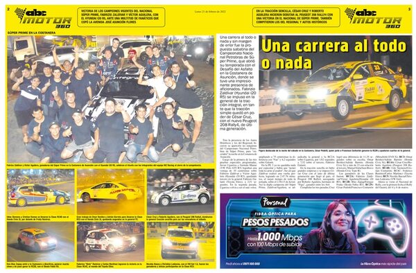 Una carrera al todo o nada en la Costanera - ABC Motor 360 - ABC Color