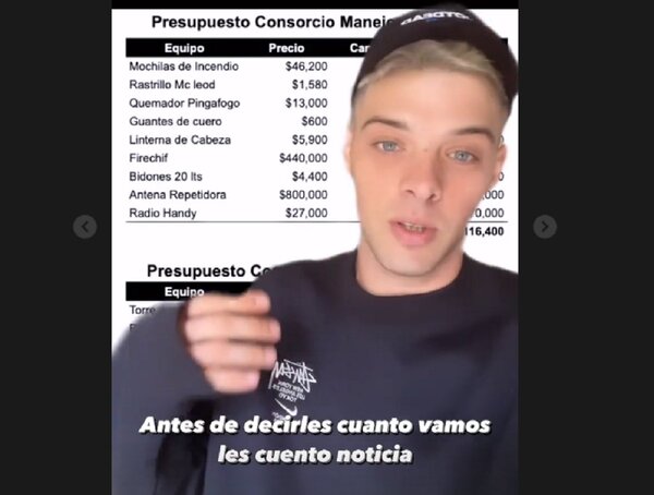 ARGENTINA: Mientras los funcionarios pelean, un influencer juntó 3.3 mil millones de Gs para los bomberos de Corrientes