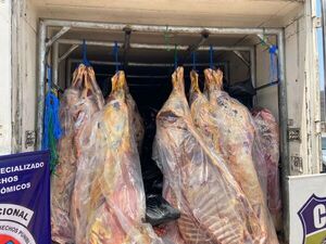 Incautan unas 10 toneladas de carne de contrabando - Nacionales - ABC Color