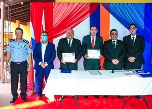 Cuerpo de Bomberos de Reducto firma convenio de prestación de servicio - Nacionales - ABC Color