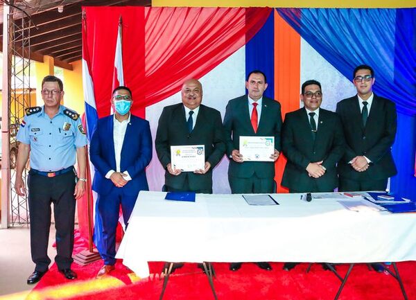 Cuerpo de Bomberos de Reducto firma convenio de prestación de servicio - Nacionales - ABC Color