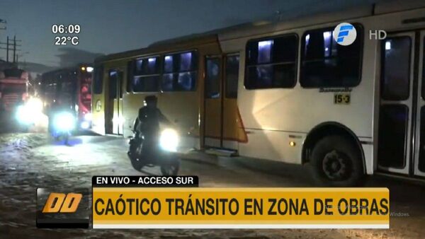 Caótico tránsito en zona de Tres Bocas desde tempranas horas