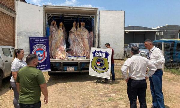 Incautan 10 toneladas de carne ingresada de contrabando en Presidente Hayes – Prensa 5