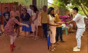Crónica / [VIDEO] Jazmín del Paraguay dio flor de sorpresa a una humilde quinceañera