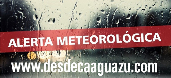 Alerta de tormentas fuertes para ocho departamentos