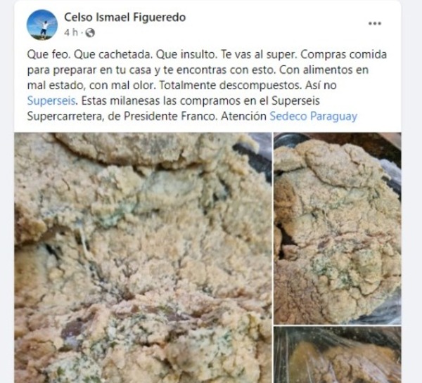 Le vendieron milanesas podridas en Superseis de Presidente Franco - La Clave