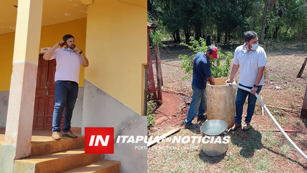 CONCEJAL ESCUCHÓ RECLAMOS EN COLEGIO POR FALTA DE BAÑOS Y EN BARRIO POR FALTA DE AGUA - Itapúa Noticias
