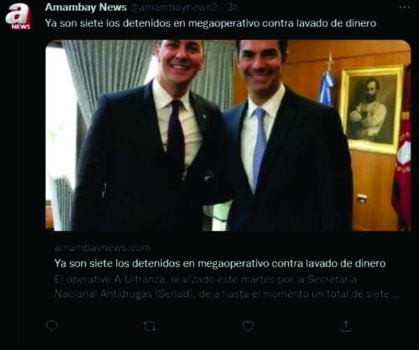 Amambay News confunde al exgobernador de Salta, Urtubey, con Alberto Koube