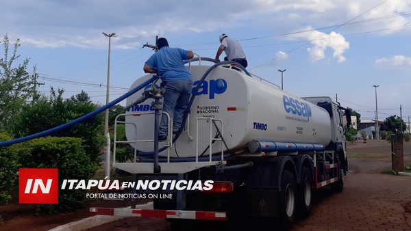 GOBERNACIÓN PROVEE AGUA CON LA ESSAP EN ITAPÚA - Itapúa Noticias
