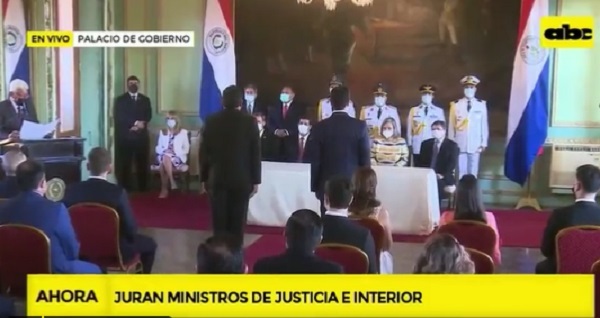 Juran los nuevos ministros del Interior y Justicia