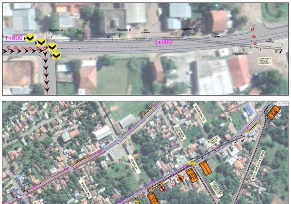 Diario HOY | Continúan obras y desvíos en la travesía urbana de Ypacaraí