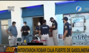 Intentaron robar la caja fuerte de una gasolinera en Asunción | Telefuturo
