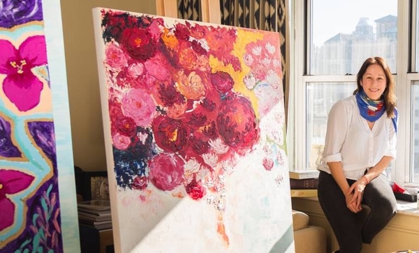 Diario HOY | Pinturas de paraguaya radicada en Nueva York, en exposición en la Manzana de la Rivera