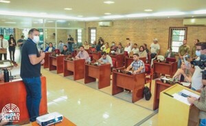 Presentan proyecto para compra de planta asfáltica ante la Junta