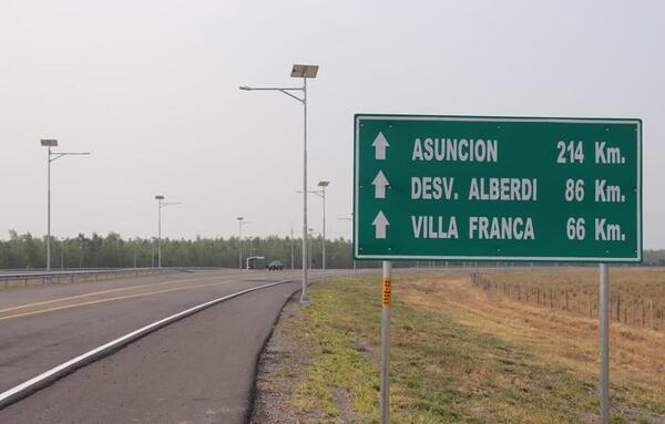 Habilitan segundo tramo de la ruta Alberdi-Pilar
