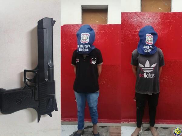 Asaltaron con pistola de juguete •