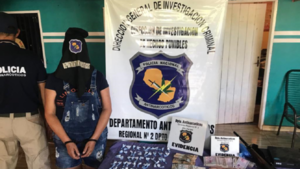 Una mujer detenida por microtráfico de drogas en Minga Guazú