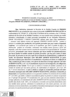 Intendente pone casa y dinero para liberar a invasor - Nacionales - ABC Color