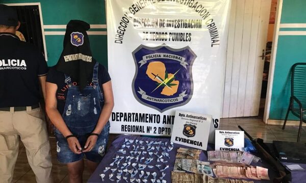Mujer que vendía drogas en su domicilio esdetenida tras allanamiento en Minga Guazú – Diario TNPRESS