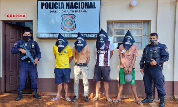 Sacan de circulación a cuatro delincuentes