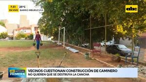 Vecinos cuestionan construcción de caminero - ABC Noticias - ABC Color