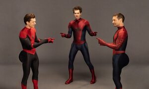 Tom Holland dijo que uno de los tres Spiderman usó “un trasero falso”