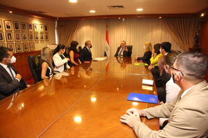 Presidente de la Corte recibió a miembros de la AJP - Judiciales.net