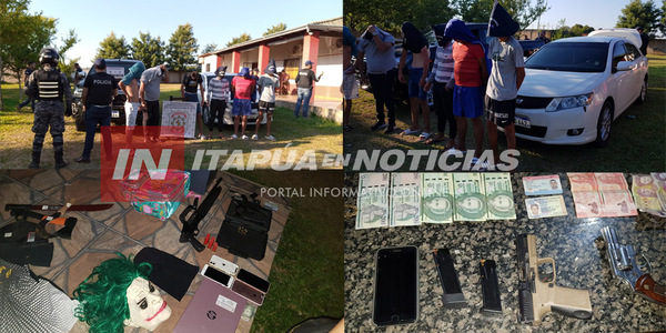 SERIE DE ALLANAMIENTOS CON 6 DETENIDOS TRAS ASALTOS. - Itapúa Noticias