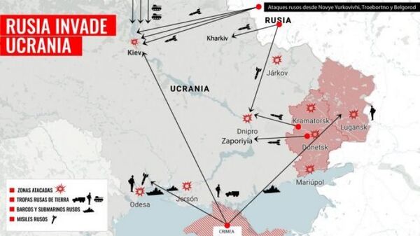 Rusia y Ucrania: Vladimir Putin lanza una gran operación militar en territorio ucraniano