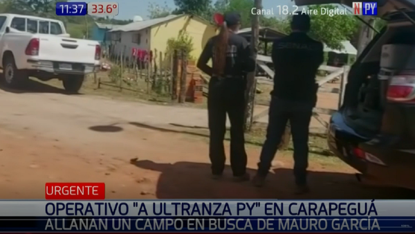 A Ultranza: Allanan vivienda en Carapeguá en busca de imputado
