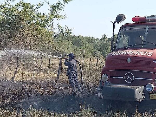 Controlan fuego en Villalbín - Nacionales - ABC Color