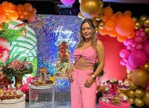 El cumpleaños soñado de Larissa Riquelme