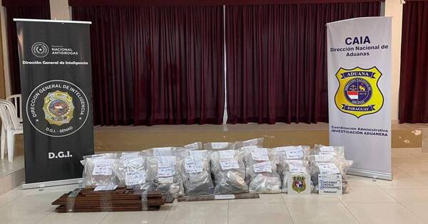 La Nación / Conexión España: 162 kilos pesa carga de cocaína incautada en Villeta