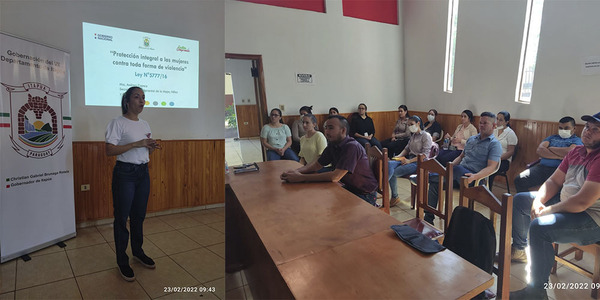 EN LA SEMANA DE LA MUJER PARAGUAYA, FUNCIONARIOS DE LA MUNICIPALIDAD DE NATALIO FUERON CAPACITADOS POR LA GOBERNACIÓN DE ITAPÚA - Itapúa Noticias